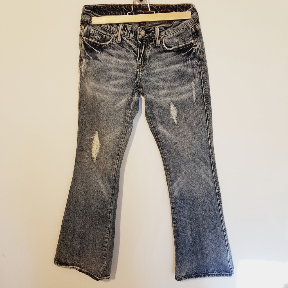 Aeropostale Authentic Flare distressed jeans